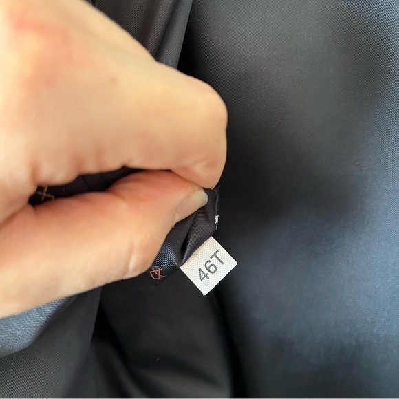 [46T] Vintage Tommy Hilfiger Men’s Navy Blue Wool Blazer Nautical Prep Style - Picture 16 of 16